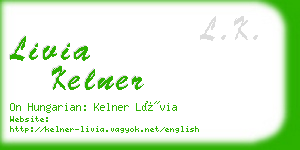 livia kelner business card